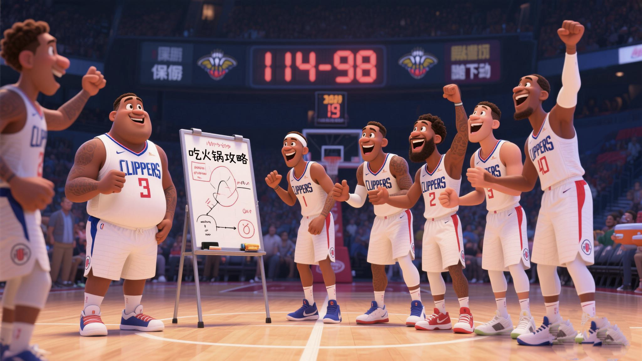 快船险胜国王，实现七连胜